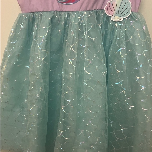 Disney Ariel Kids Costume Dress - Purple and Aqua child’s size Small 6/7 - Picture 3 of 9